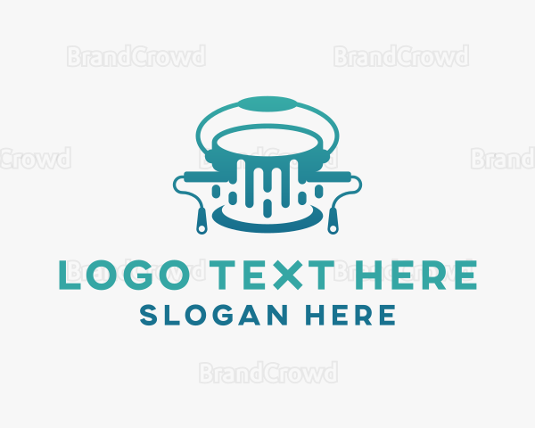 Acrylic Paint Bucket Renovation Logo