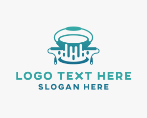 Acrylic - Acrylic Paint Bucket Renovation logo design