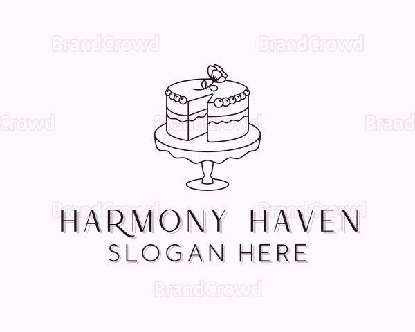 Sweet Flower Cake Logo