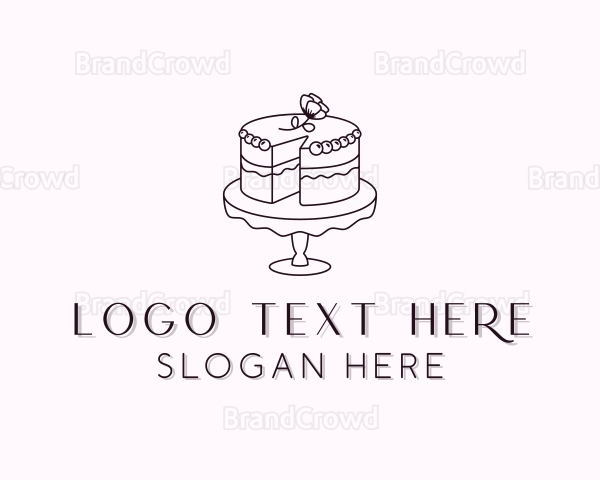 Sweet Flower Cake Logo