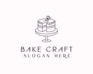 Sweet Flower Cake logo design