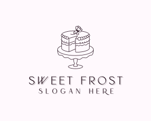 Sweet Flower Cake logo design