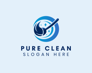 Broom Clean Housekeeping logo design