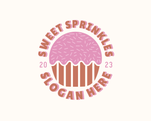 Sprinkles - Pastry Dessert Cupcake logo design