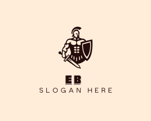 Strong Barbarian Warrior Logo