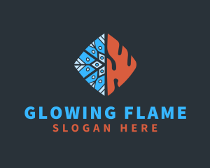 Ice Fire Thermal logo design