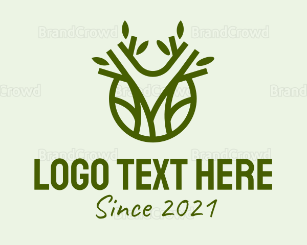 Minimalist Green Tree Logo