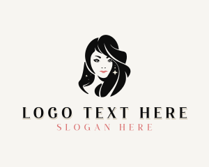 Brunette - Woman Hair Salon logo design