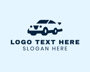 Parking Lot - Modern Sedan Car logo design