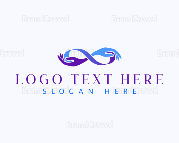 Infinity Loop Hands Logo