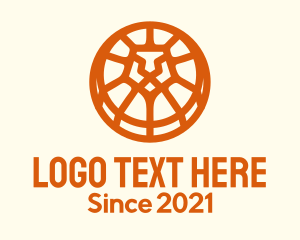 Wheel - Orange Lion Badge logo design