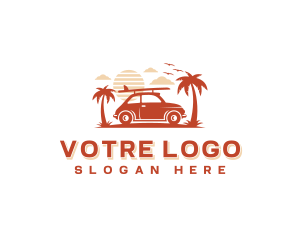 Car Surfing Vacation Logo