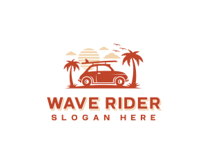 Car Surfing Vacation logo design