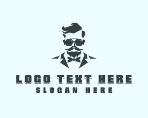 Mustache - Gentleman Fashion Grooming logo design