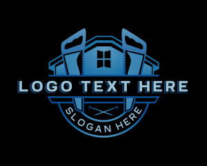 Remodeling - Saw Construction Contractor logo design