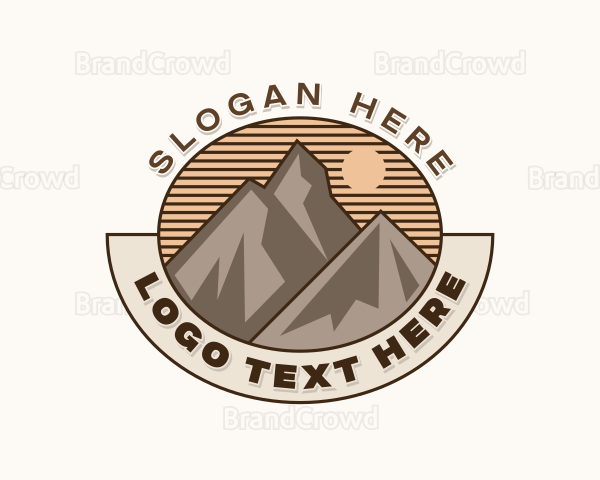 Outdoor Peak Hiking Logo