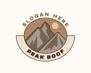 Outdoor Peak Hiking logo design