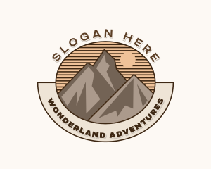 Outdoor Peak Hiking logo design