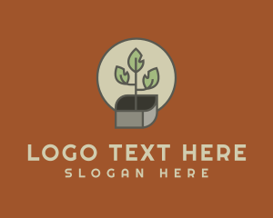 Leaf - Vintage Planter Box logo design