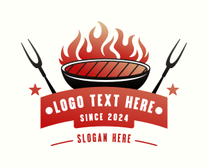 Roast - Grilled Roasting Restaurant logo design