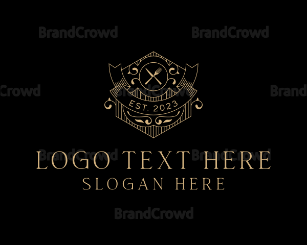 Luxury Fine Dining Restaurant Logo