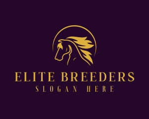 Premium Wild Stallion logo design