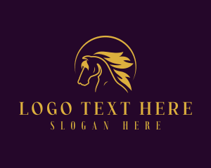 Steed - Premium Wild Stallion logo design