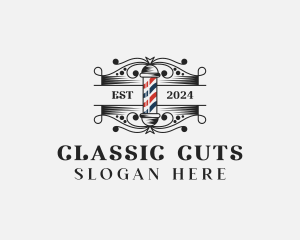 Barbershop Grooming Barber logo design