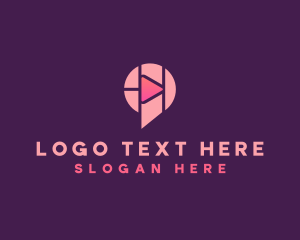 Video Chat App  logo design