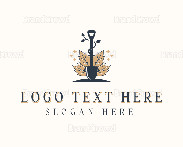 Landscaping Garden Shovel Logo