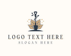 Landscaping Garden Shovel Logo