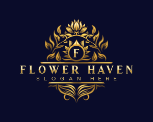 Royal Flower Crown logo design