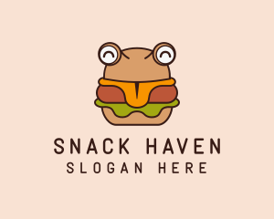 Burger Sandwich Snack logo design