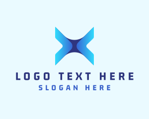 Letter X - Technology Software Programming logo design