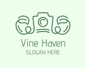 Vine Leaf Camera logo design