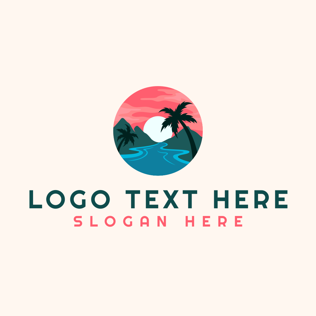 Tropical Island Resort Logo | BrandCrowd Logo Maker