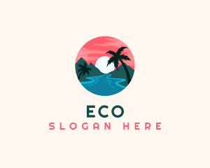 Tropical Island Resort Logo