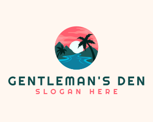 Tropical Island Resort logo design