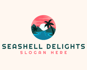 Tropical Island Resort logo design