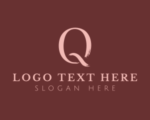 Brushstroke - Beauty Letter Q logo design