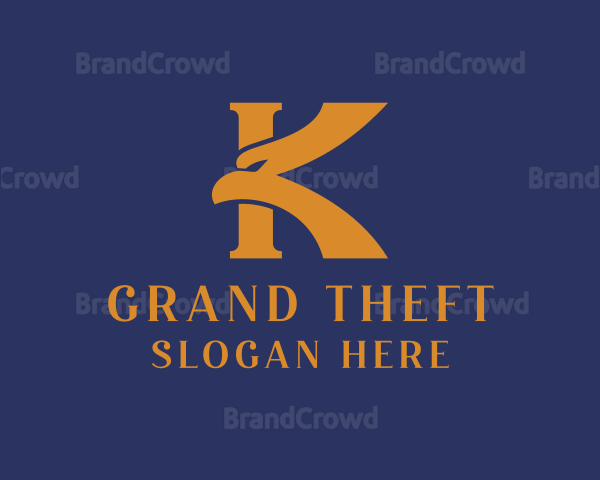 Eagle Varsity Letter K Logo