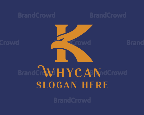 Eagle Varsity Letter K Logo