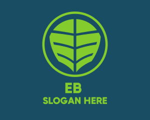 Vegetarian - Green Leaf  Spa logo design
