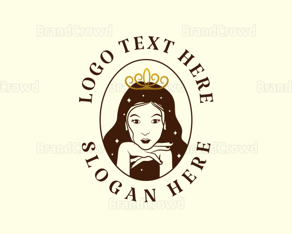 Elegant Beauty Queen Logo