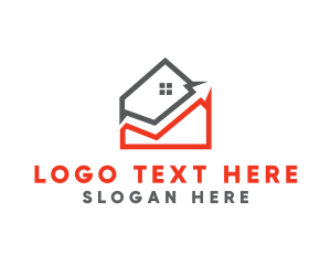 Broker - House Stocks Price logo design