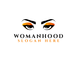Eyeshadow - Eyeshadow Feminine Makeup logo design