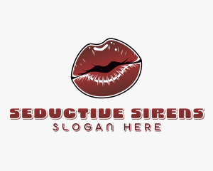 Sexy Seduction Lips logo design