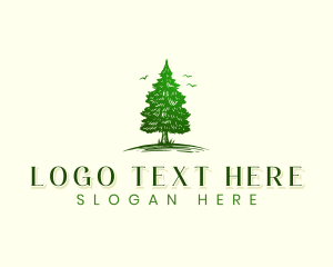 Outdoor - Agricultural Pine Tree logo design