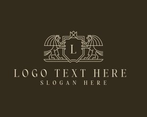 Upscale - Elegant Lion Fashion logo design
