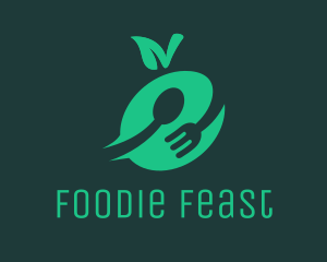 Eating - Green Food logo design